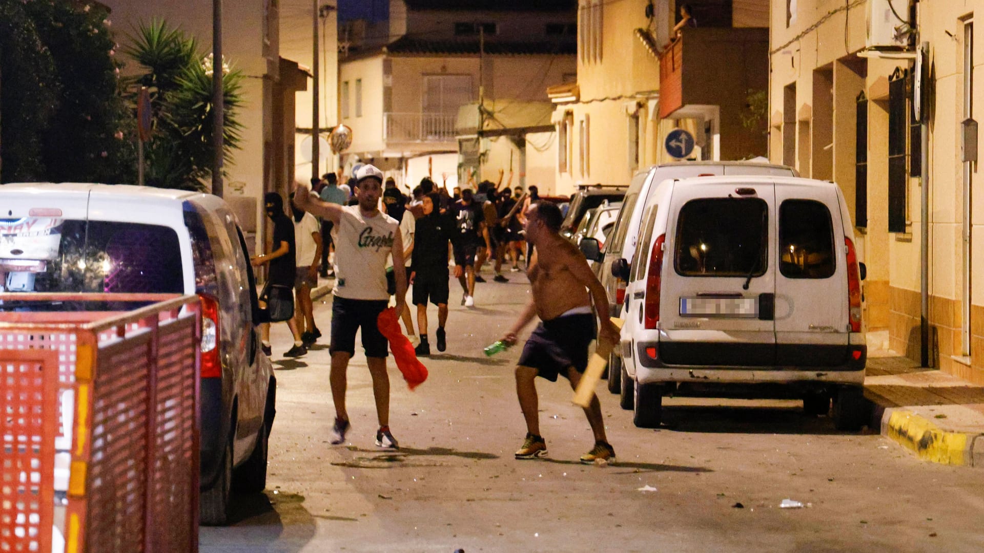 Ausschreitungen in Torre Pachecho: Eine Person wurde festgenommen.