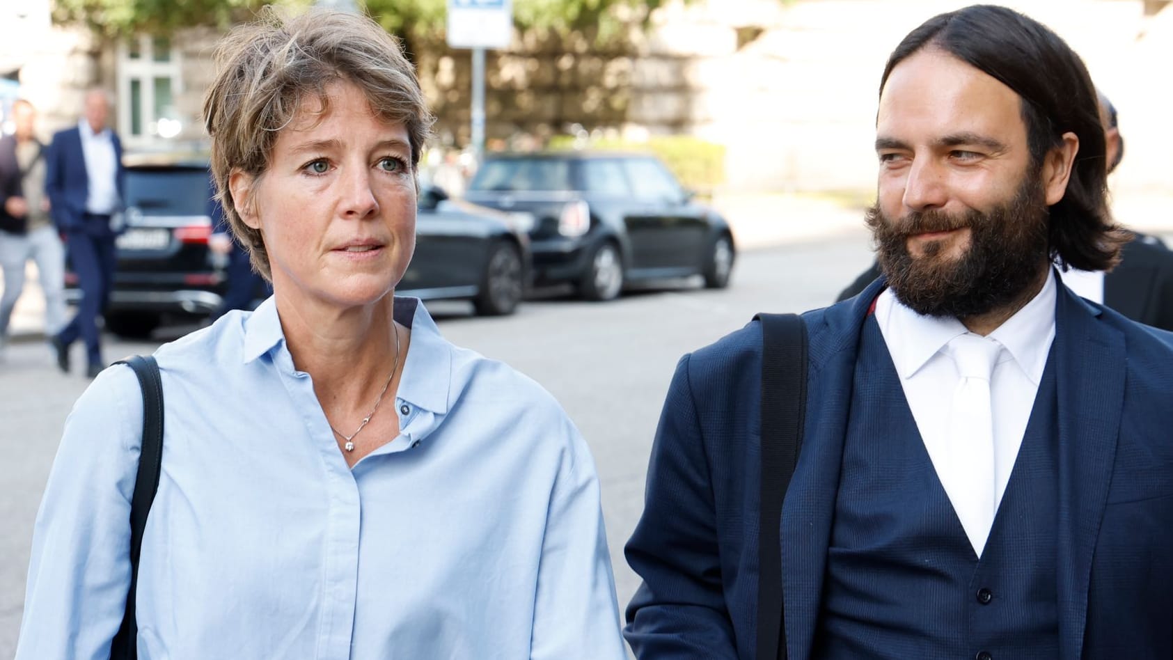 Christina Block und ihr Rechtsanwalt Ingo Bott: Am Freitag startet der Prozess wegen mutmaßlicher Kindesentführung.