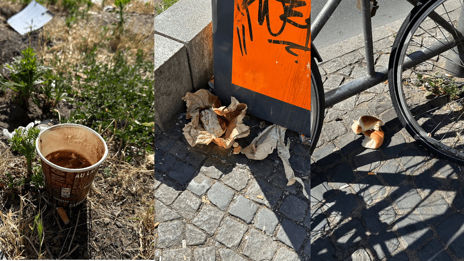Müll liegt am Hermannplatz: An vielen Stellen ist es an dem stark frequentierten Ort nicht sauber.