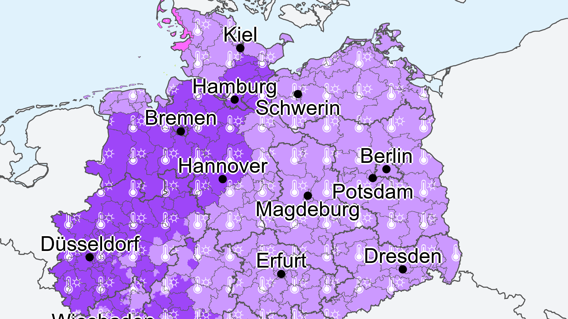 Hitzewarnung in Deutschland: Besonders ältere Menschen sind gefährdet.