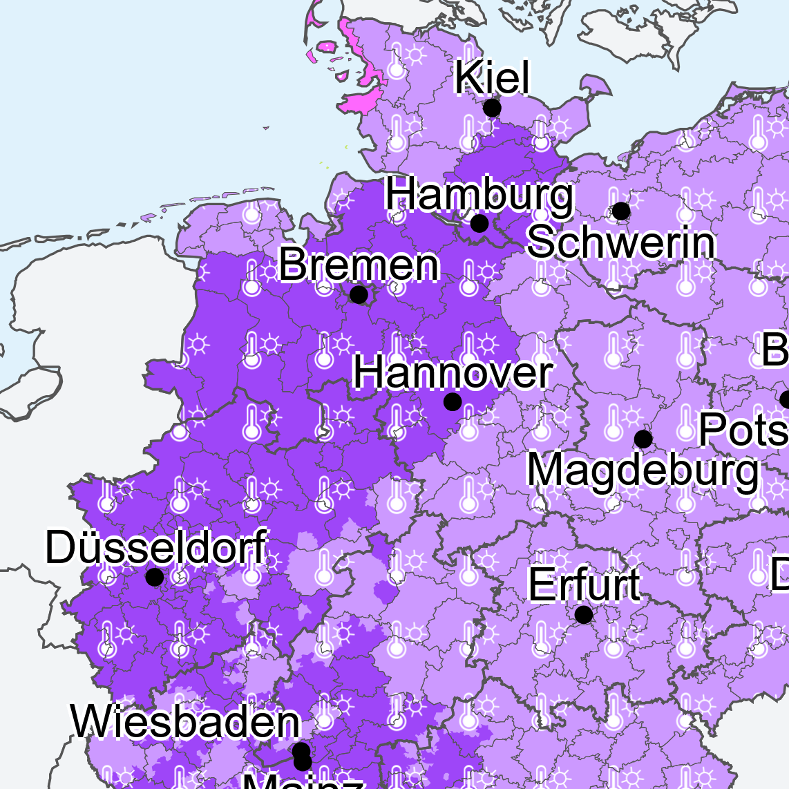 Hitzewarnung in Deutschland: Besonders ältere Menschen sind gefährdet.