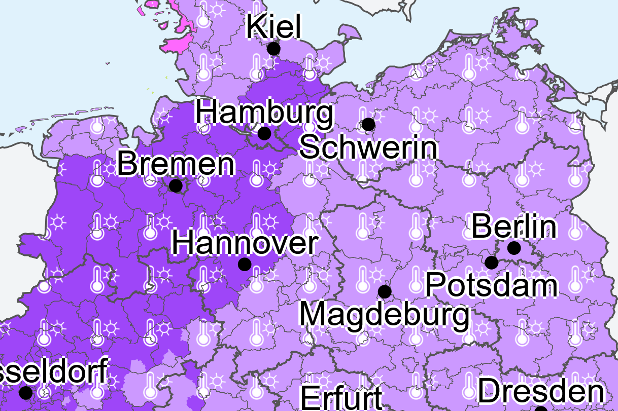 Hitzewarnung in Deutschland: Besonders ältere Menschen sind gefährdet.