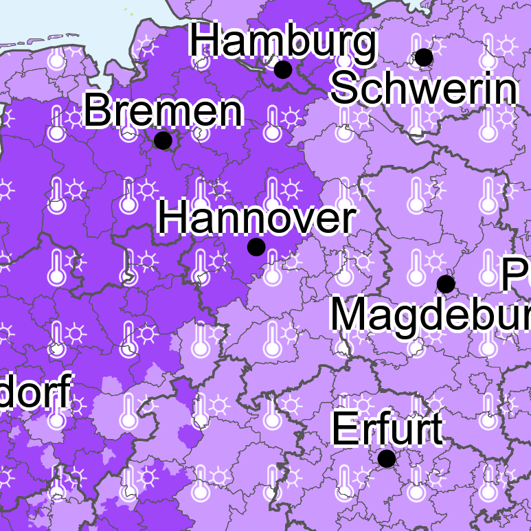 Hitzewarnung in Deutschland: Besonders ältere Menschen sind gefährdet.
