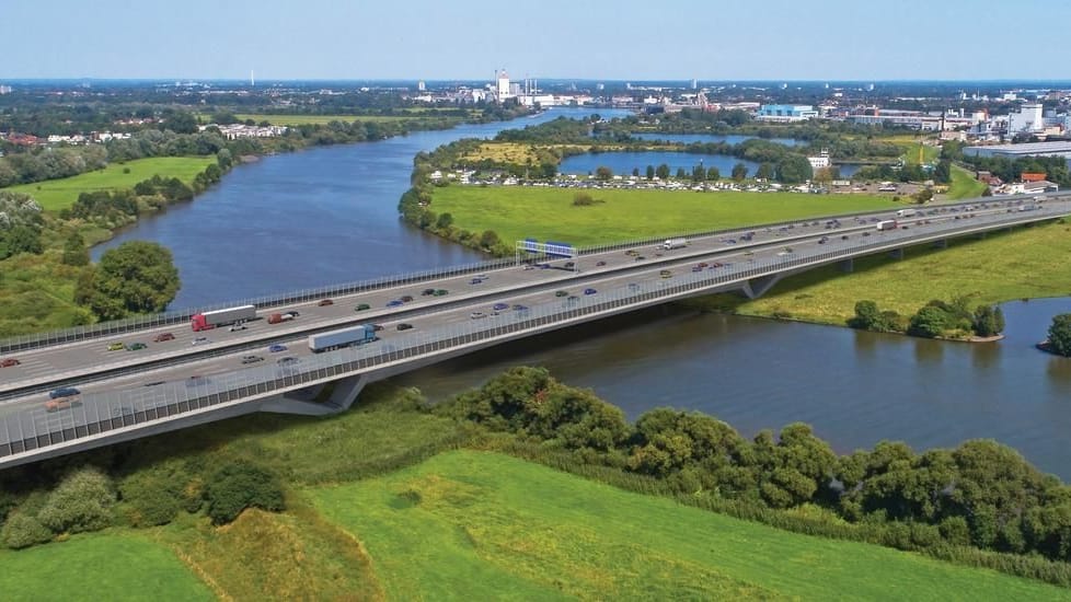 So soll sie aussehen, die A1-Weserbrücke, wenn sie 2028 fertig ist.