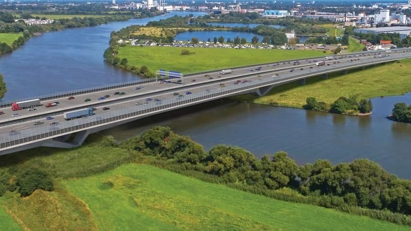 So soll sie aussehen, die A1-Weserbrücke, wenn sie 2028 fertig ist.