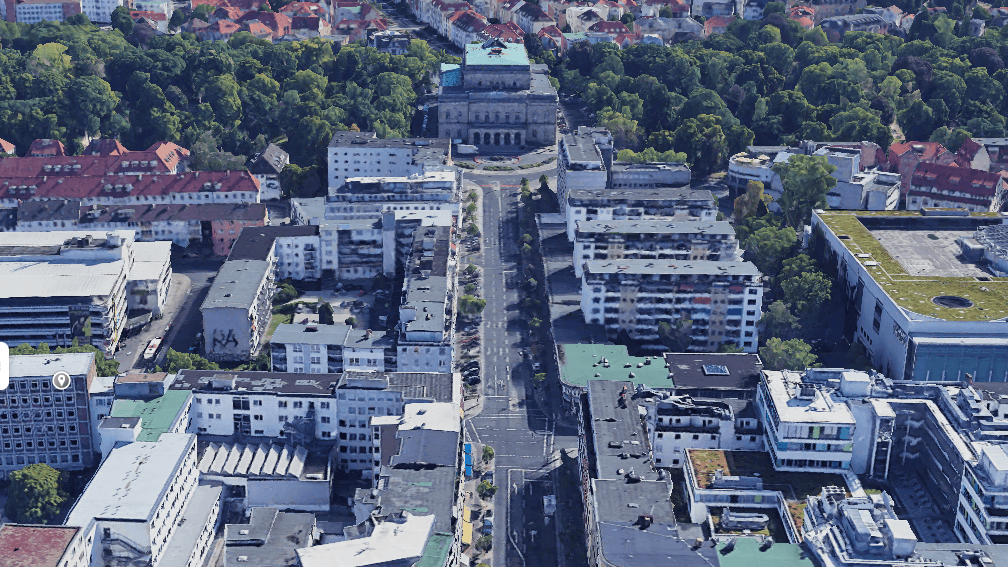 Die Straße Steinweg in Braunschweig (Satellitenbild): Die Polizei hat Ermittlungen wegen eines möglichen rassistischen Vorfalls übernommen.