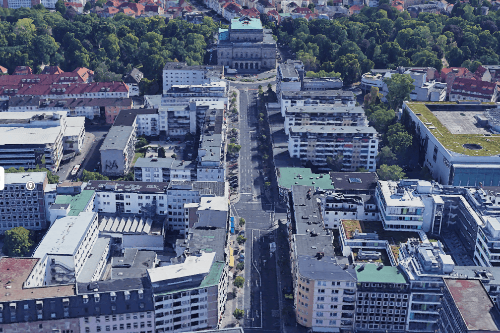Die Straße Steinweg in Braunschweig (Satellitenbild): Die Polizei hat Ermittlungen wegen eines möglichen rassistischen Vorfalls übernommen.