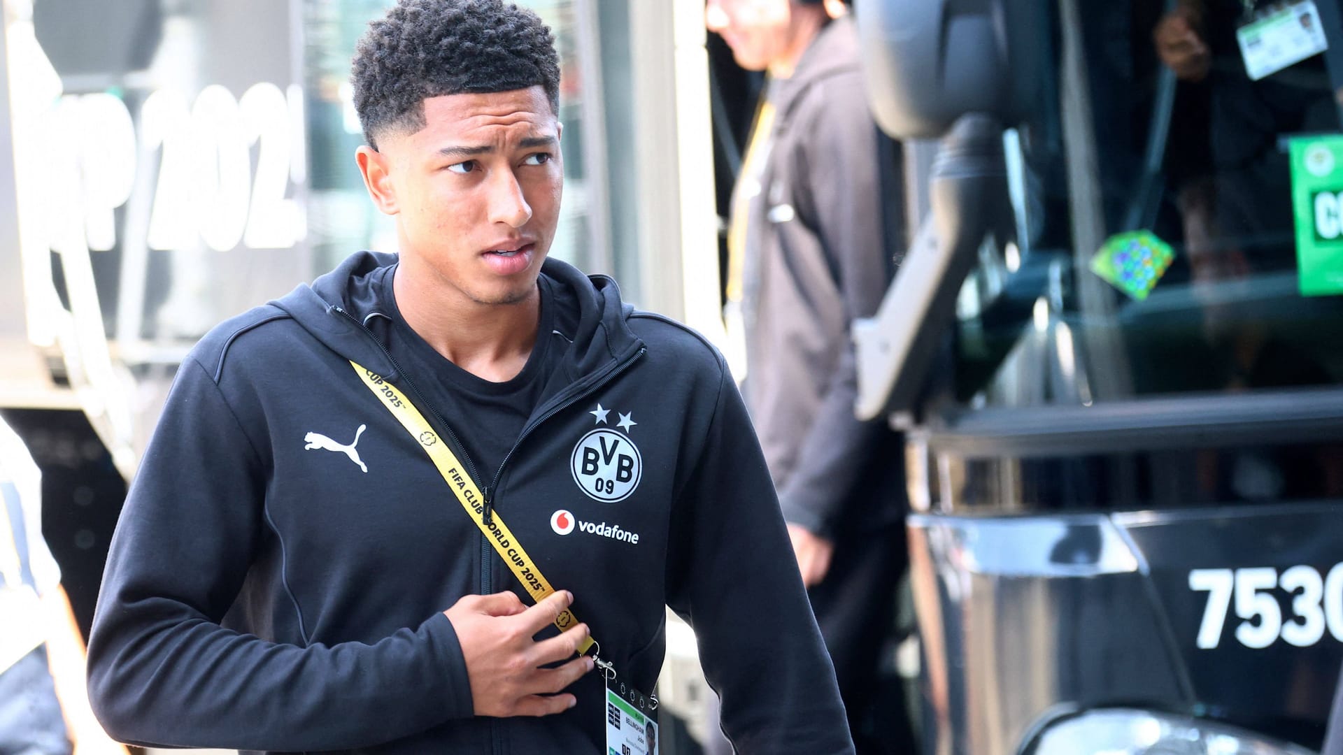 Jobe Bellingham: Er wurde im Bus von Real gesichtet.