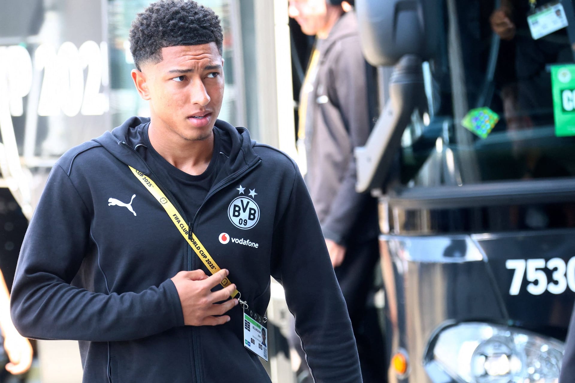 Jobe Bellingham: Er wurde im Bus von Real gesichtet.
