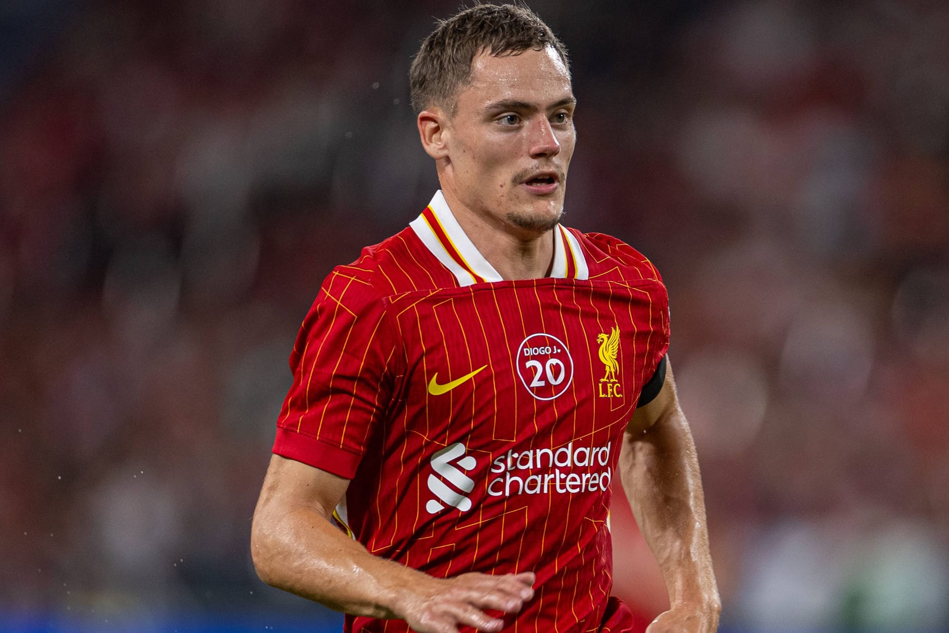 Erster öffentlicher Auftritt im "Reds"-Trikot: Florian Wirtz im Liverpool-Test gegen Milan.