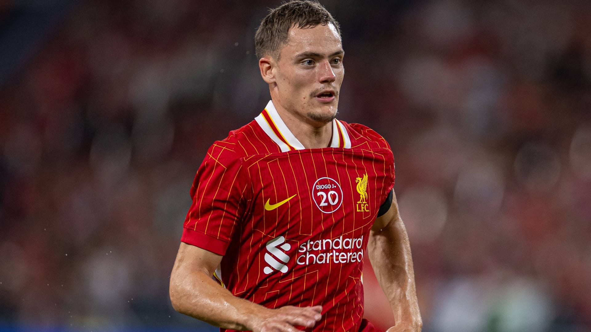 Erster öffentlicher Auftritt im "Reds"-Trikot: Florian Wirtz im Liverpool-Test gegen Milan.