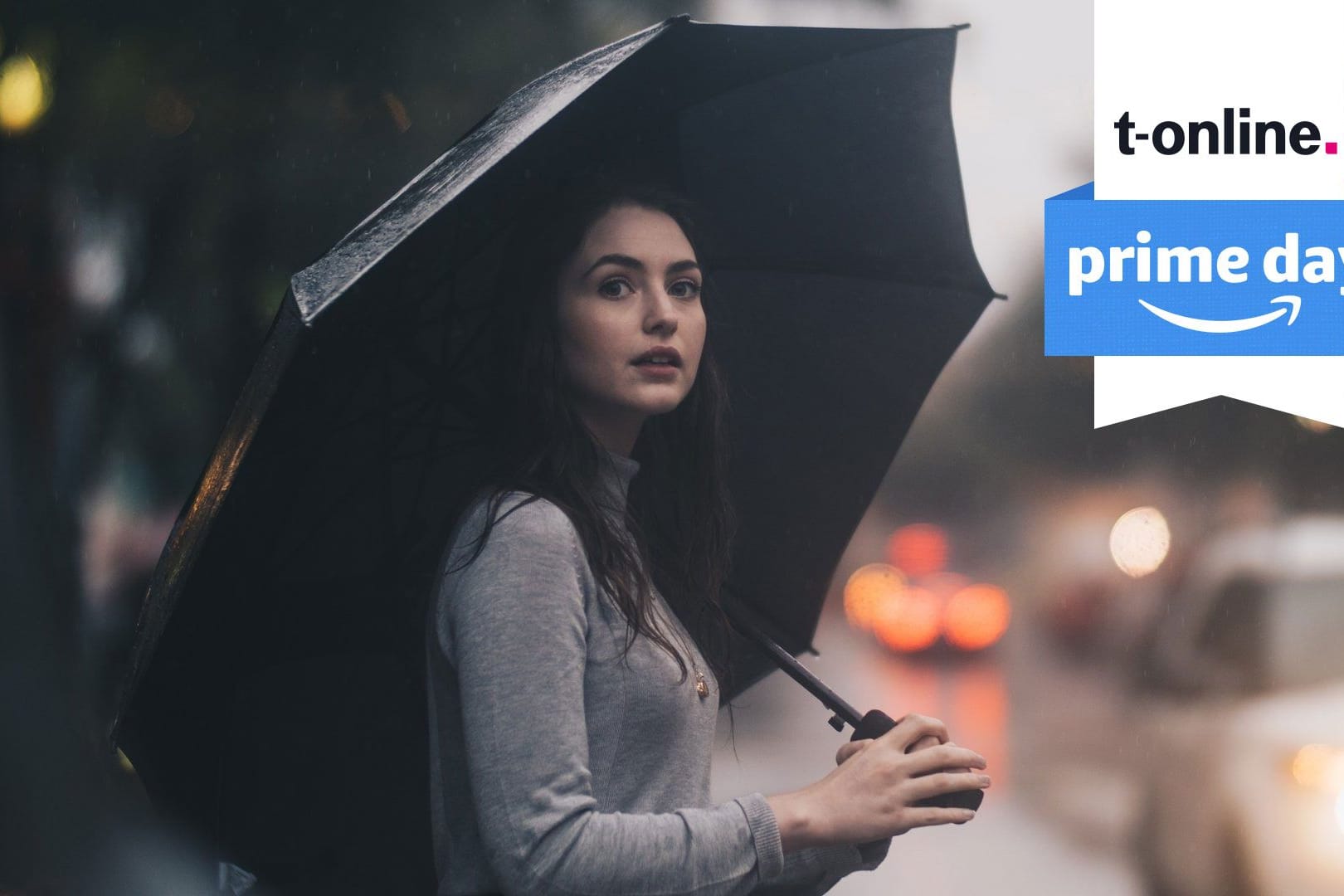 Robust bei Sturm: Auch bei heftigen Böen bleibt der Regenschirm stabil.