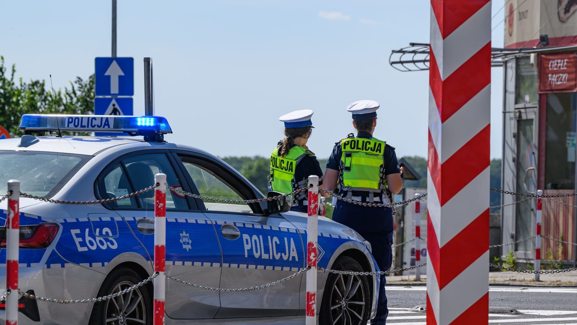 Kontrollen an der Grenze zu Polen