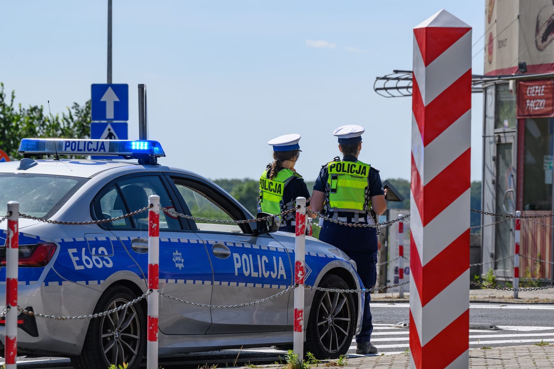Kontrollen an der Grenze zu Polen