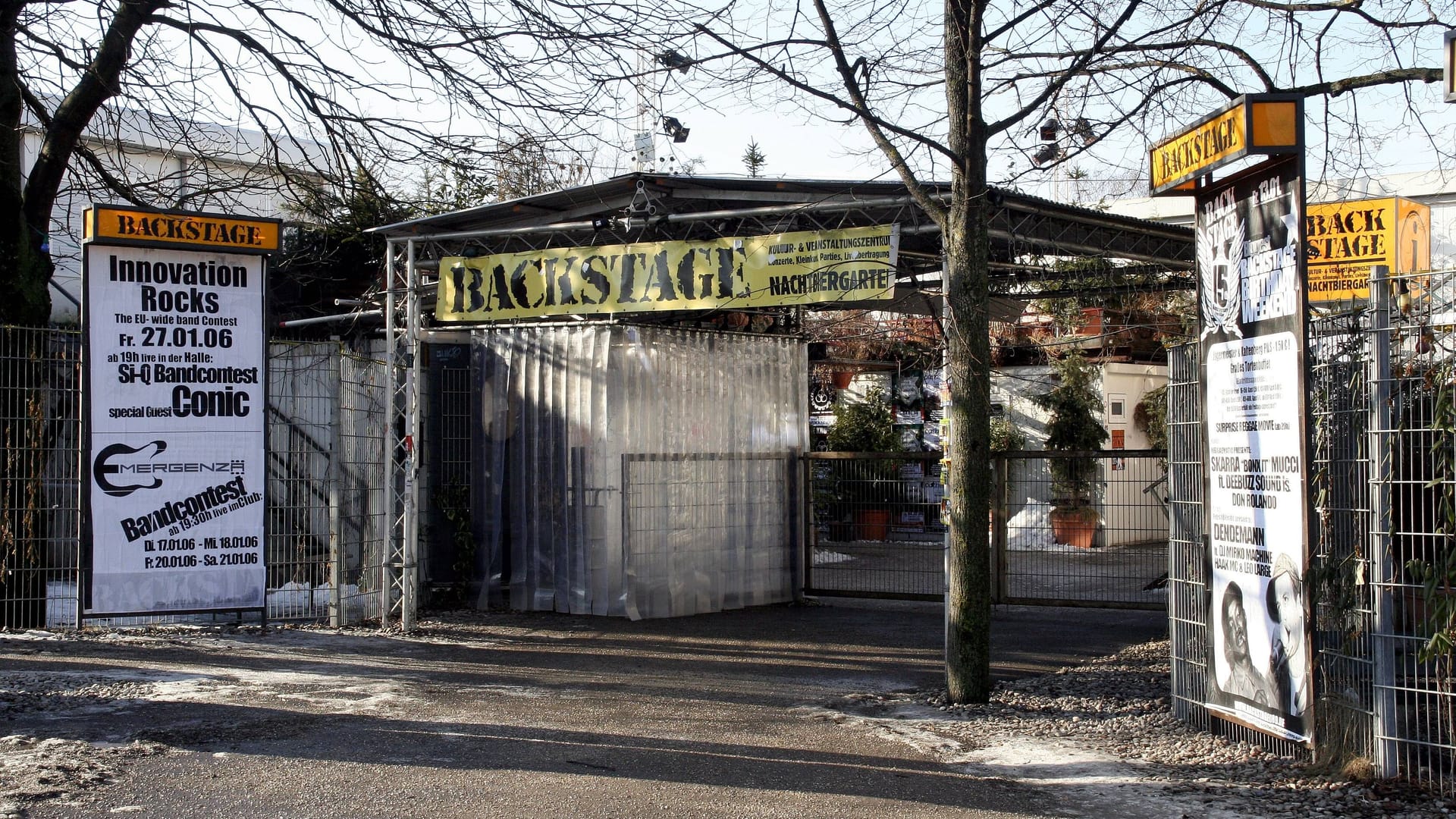 Alternatives Kulturzentrum (Archivbild): Eingang zum "Backstage" in München-Neuhausen.