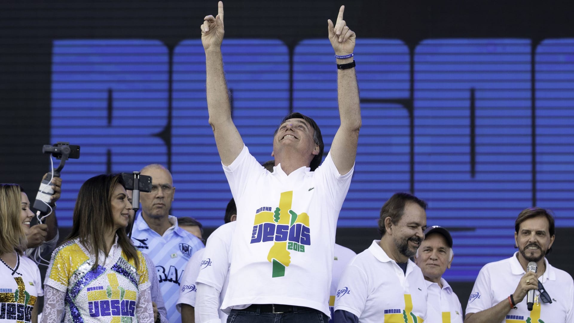 Jair Bolsonaro nimmt am evangelikalen "Marsch für Jesus" teil (Archiv).