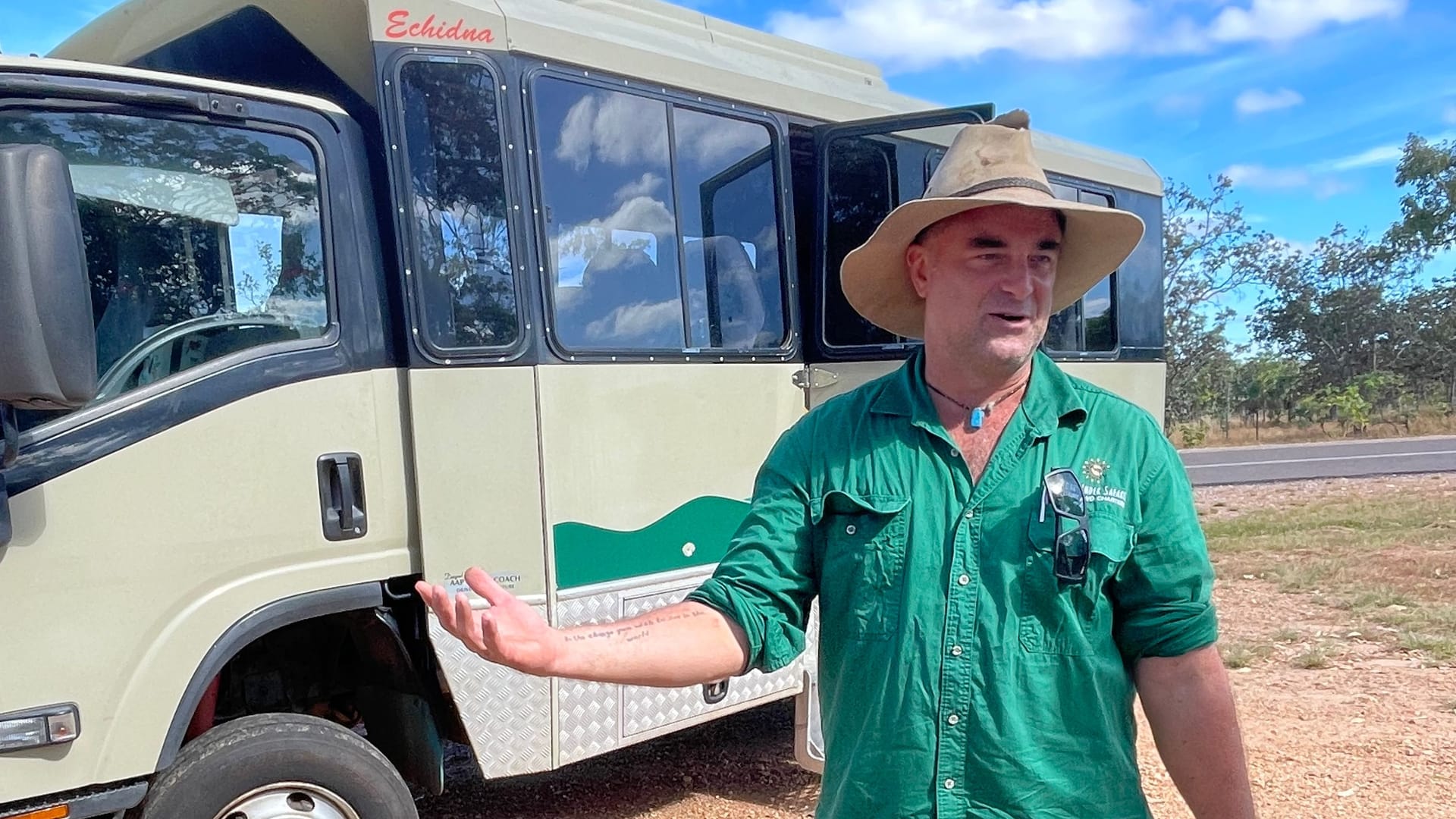Scotty Hannaford: Mit seinem Allradbus geht es in die Nationalparks südöstlich von Darwin.