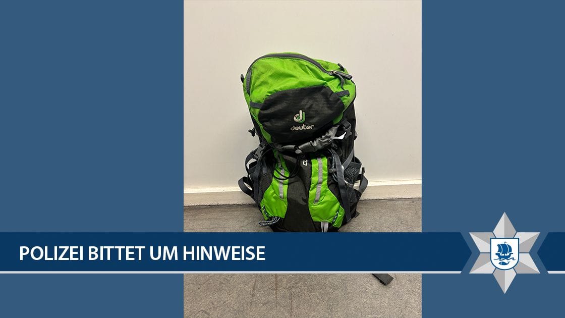 Wer kann Hinweise zu diesem Rucksack geben?
