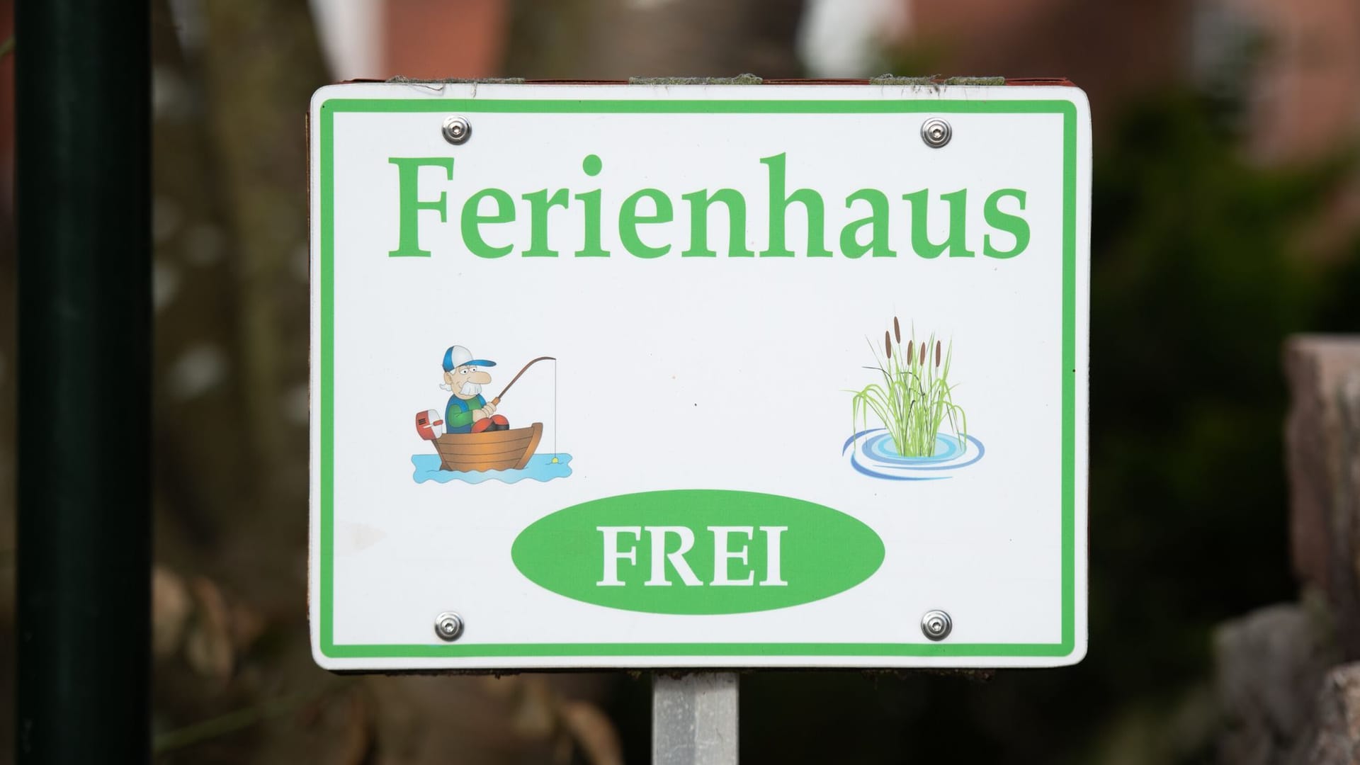 Schild eines Ferienhauses Schild eines Ferienhauses