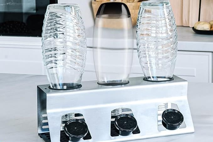 Flaschenhalter sorgen für einen sicheren Stand bei Flaschen.