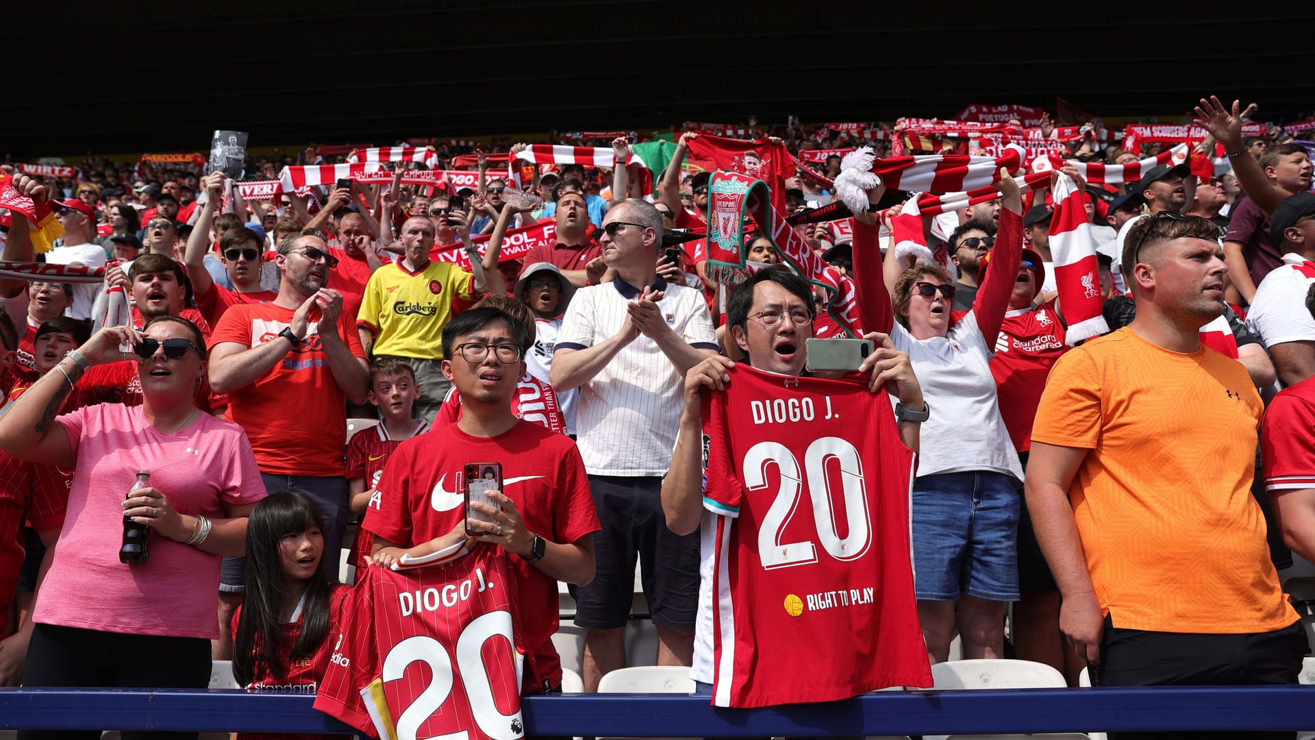 Liverpool-Fans beim Spiel in Preston.