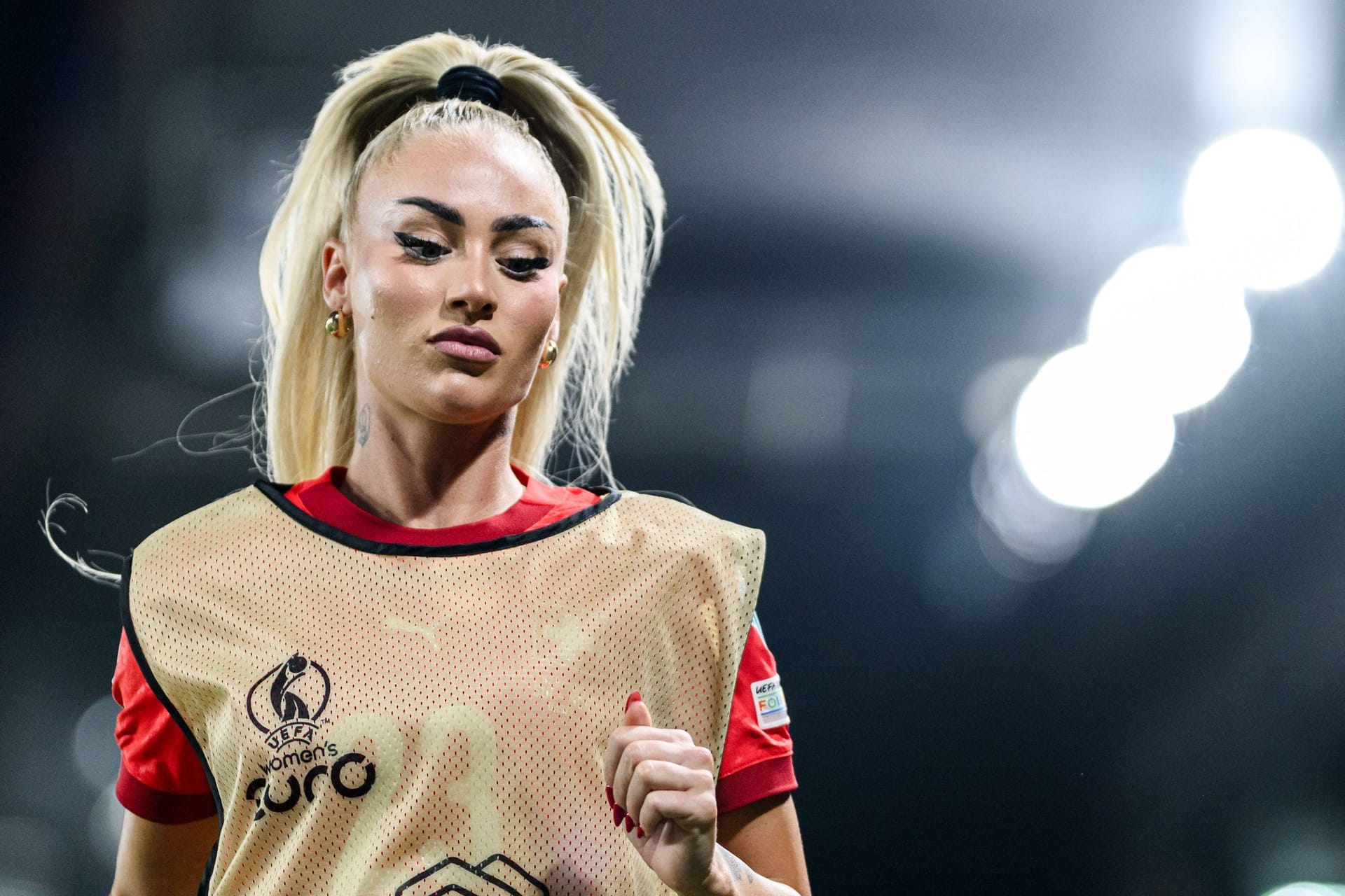 Alisha Lehmann: Sie kam beim EM-Auftakt nicht zum Einsatz.