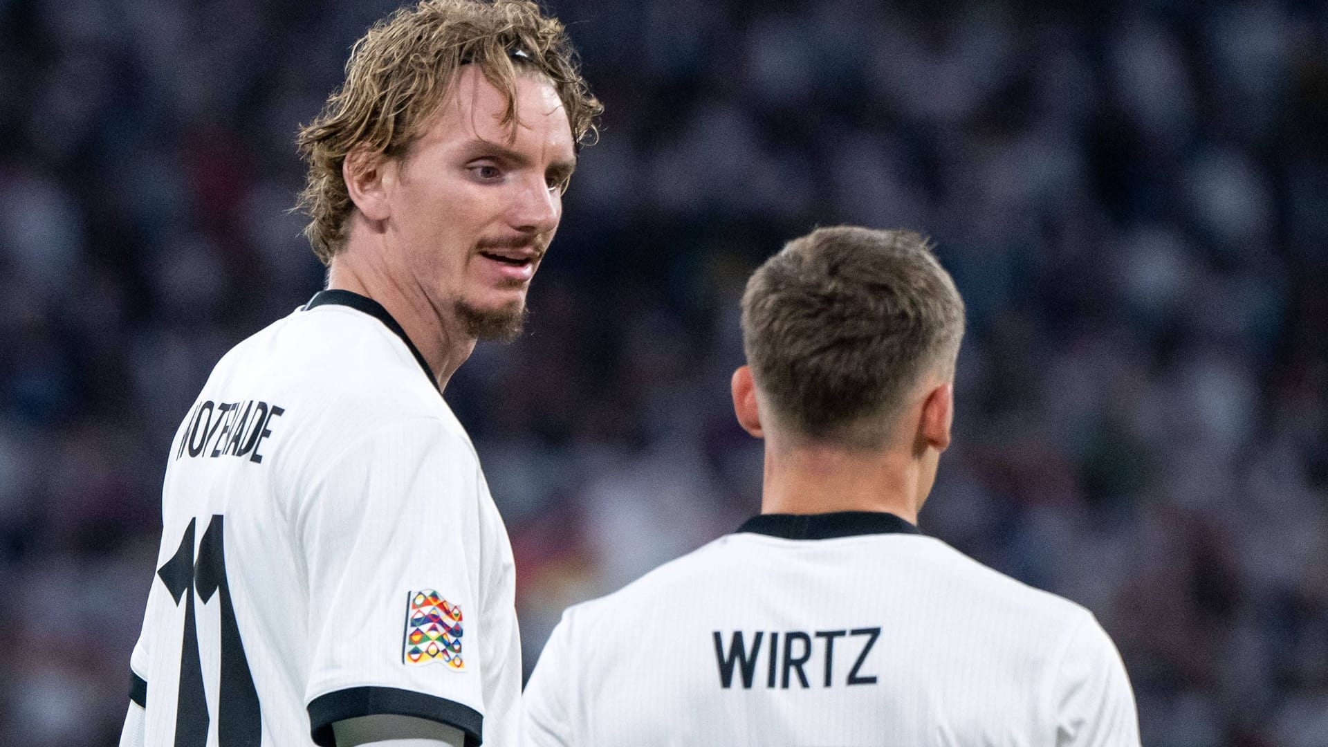 Florian Wirtz (r.) und Nick Woltemade: Die beiden Nationalspieler standen in der Transferphase des Sommers im Fokus.