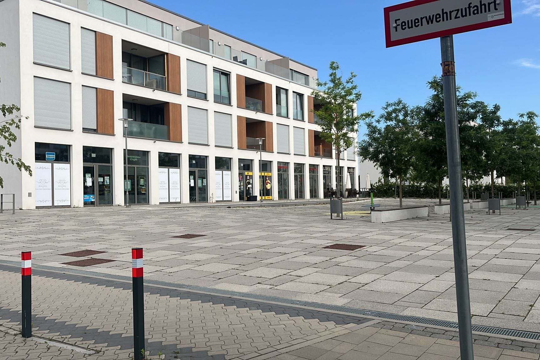 Der Marktplatz in Lamme: Hier kam es am Mittwochmorgen zu einem Überfall in der Drogerie.