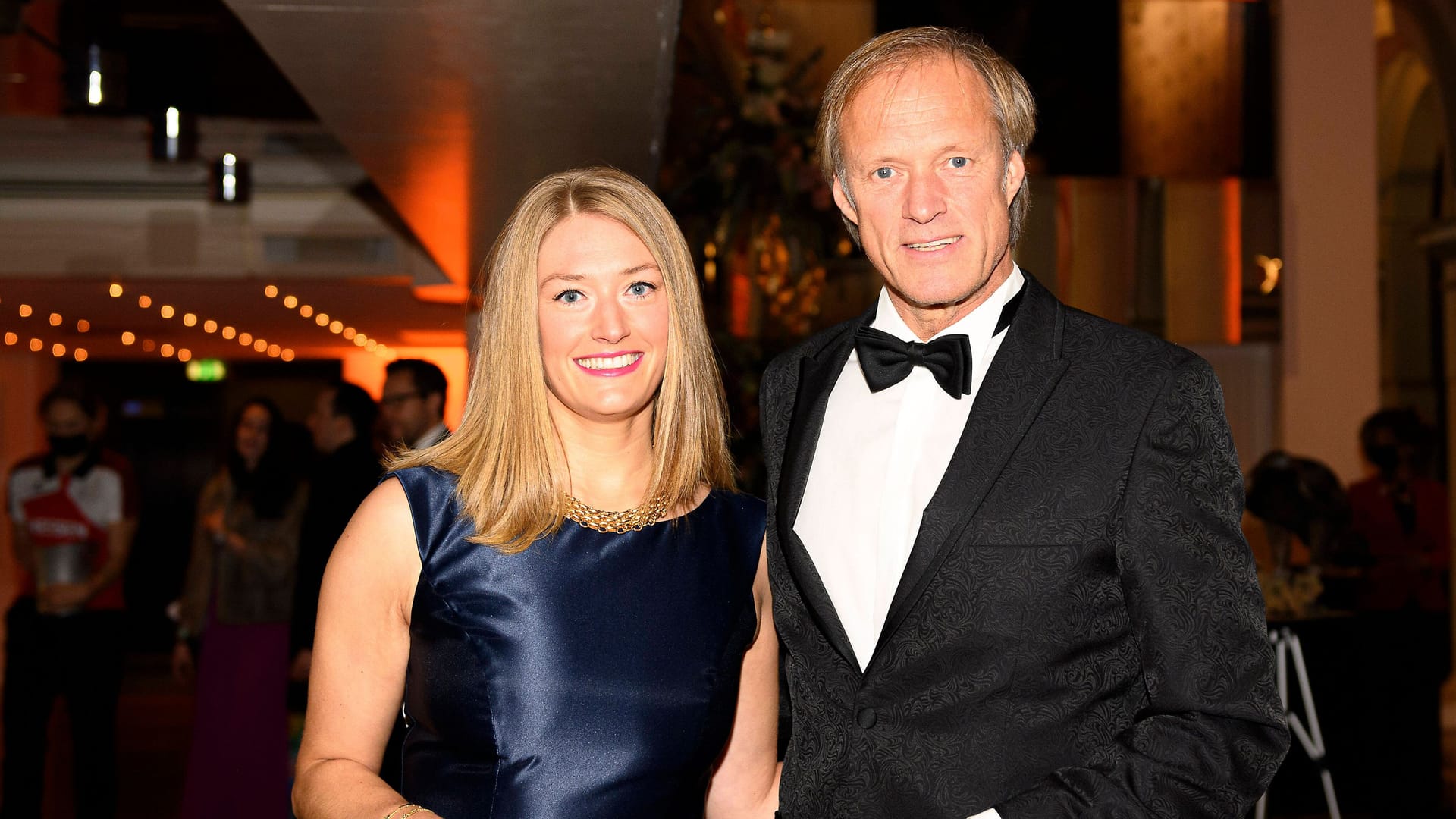 Katharina und Gerhard Delling beim Deutschen Sportpresseball in Frankfurt im November 2021.