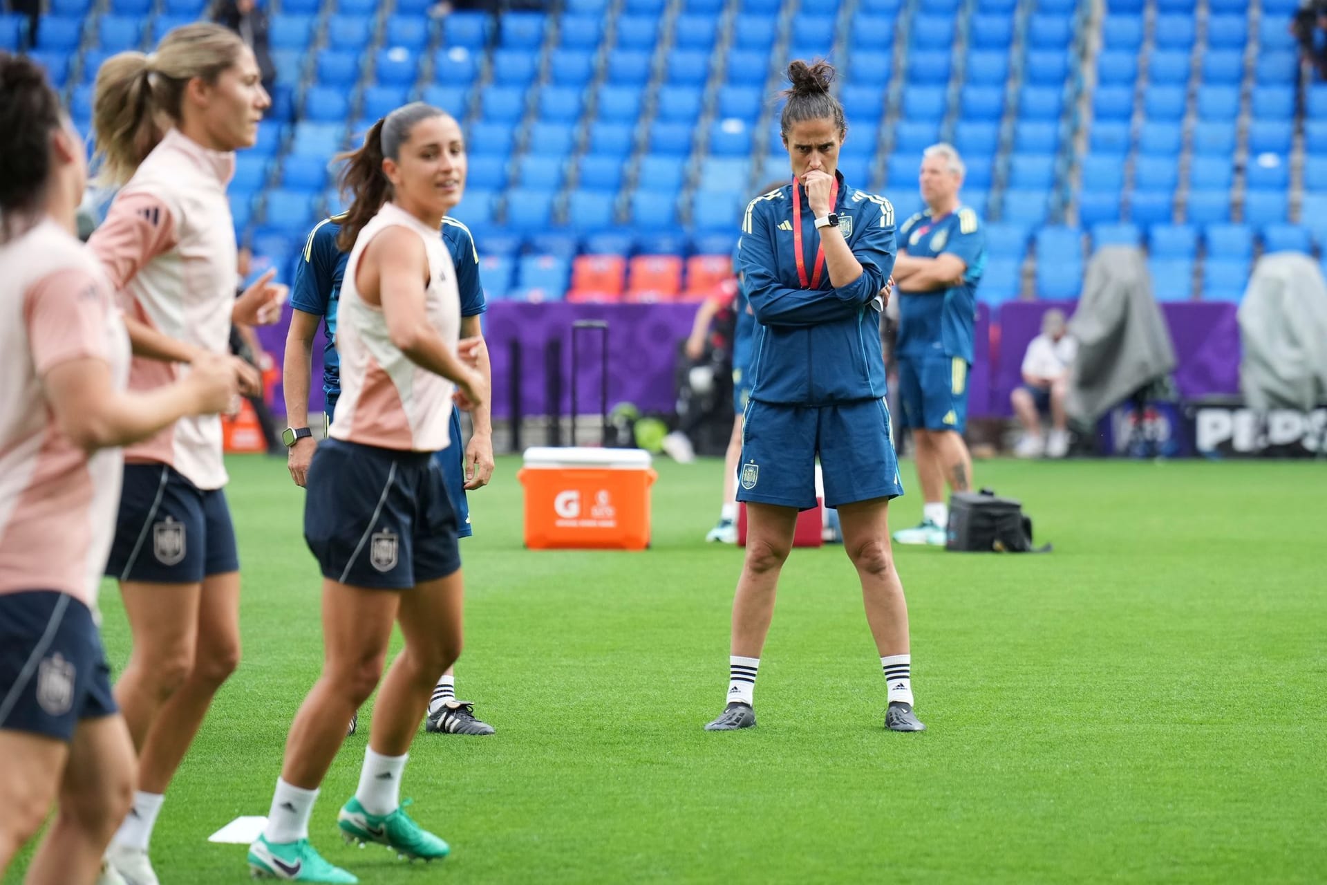 Vor dem Finale der Fußball-EM der Frauen - Training Spanien