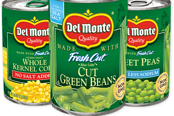 Dosen mit Produkten von Del Monte. Das Unternehmen hat Insolvenz angemeldet.