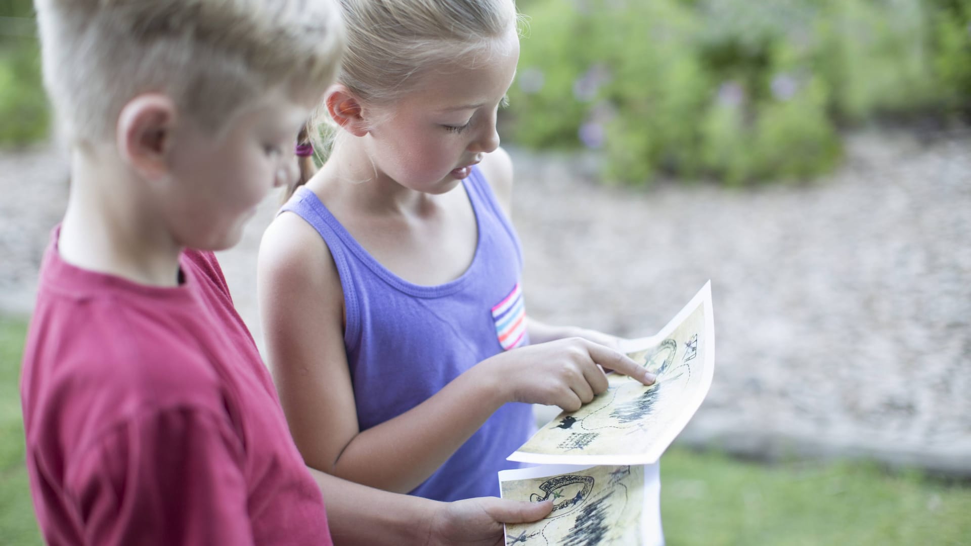 Schatzsuche und Schnitzeljagd waren bei Kindergeburtstagen sehr beliebt.