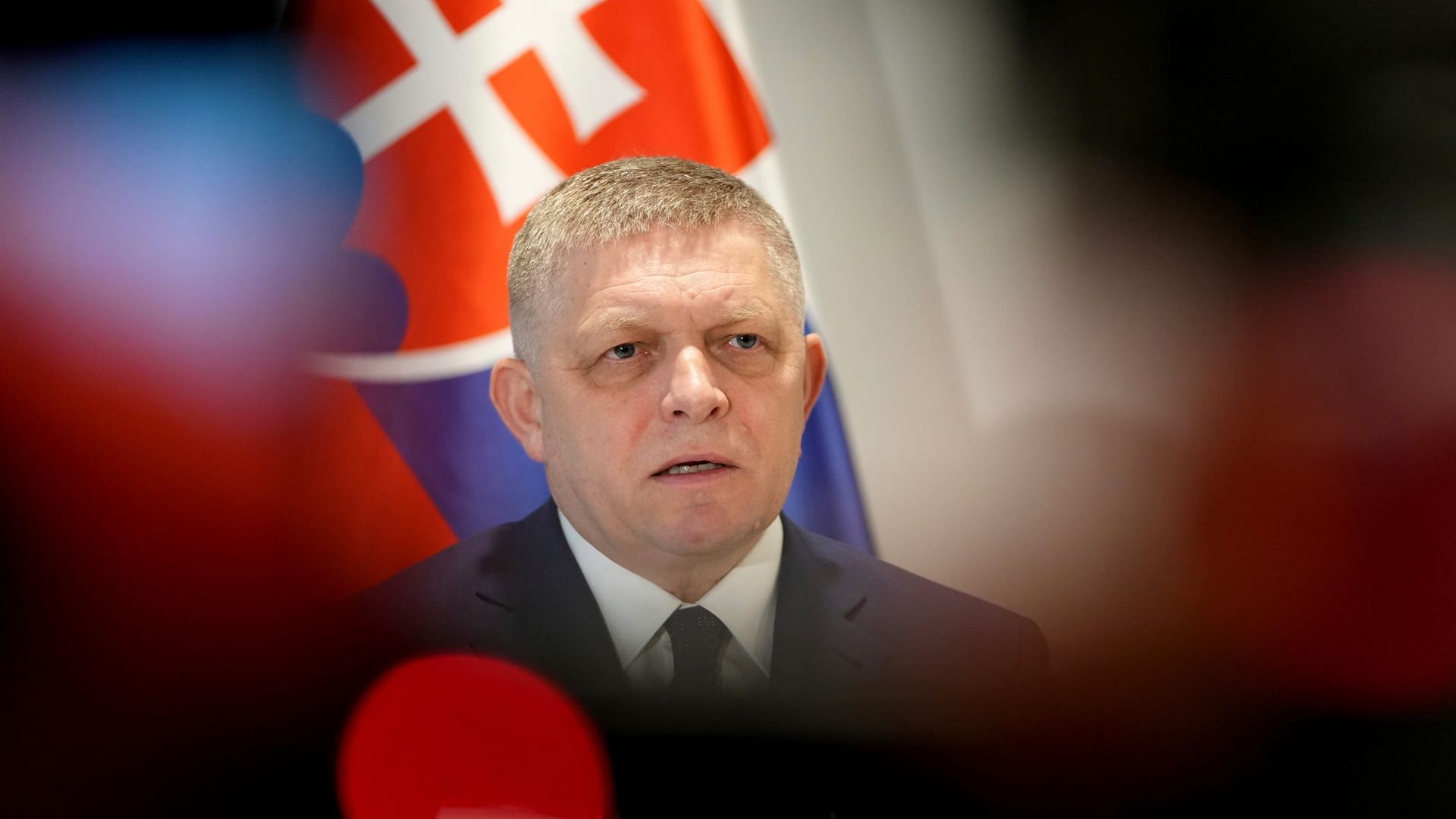 Der slowakische Ministerpräsident Robert Fico Der slowakische Ministerpräsident Robert Fico