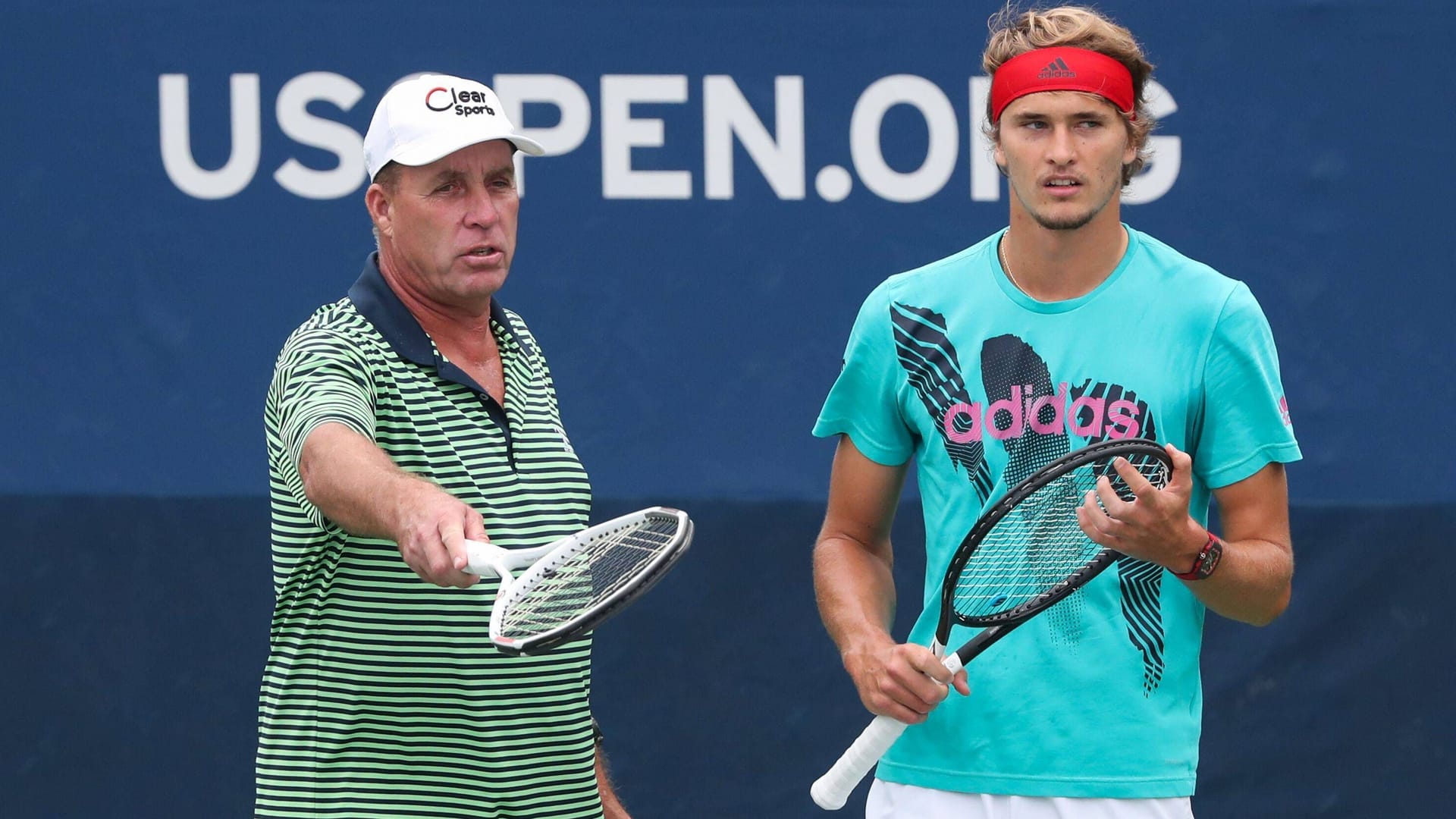 Kurzzeit-Partnerschaft: Tennis-Legende Lendl (li.) und Zverev im August 2018.