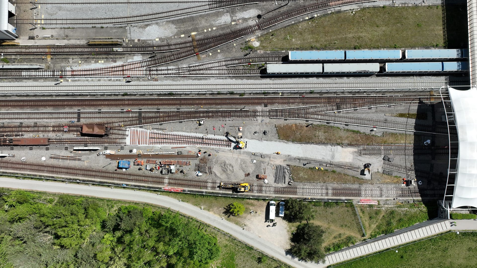 Im vergangenen Jahr wurden bereits neun Weichen, 1000 Meter Fahrschiene sowie 1300 Meter Stromschiene in Fröttmaning ersetzt.