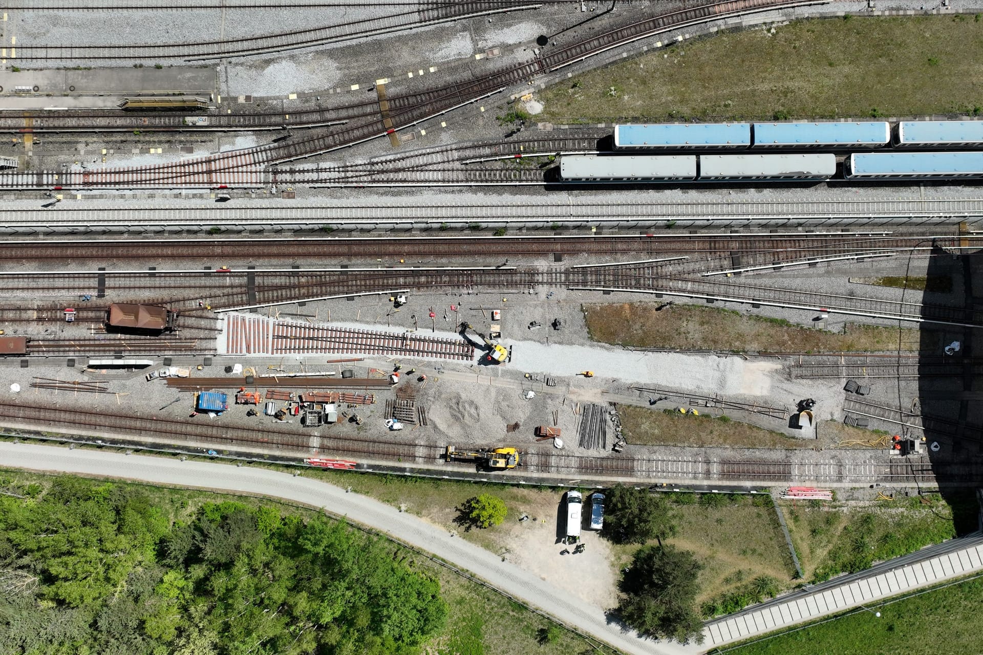 Im vergangenen Jahr wurden bereits neun Weichen, 1000 Meter Fahrschiene sowie 1300 Meter Stromschiene in Fröttmaning ersetzt.