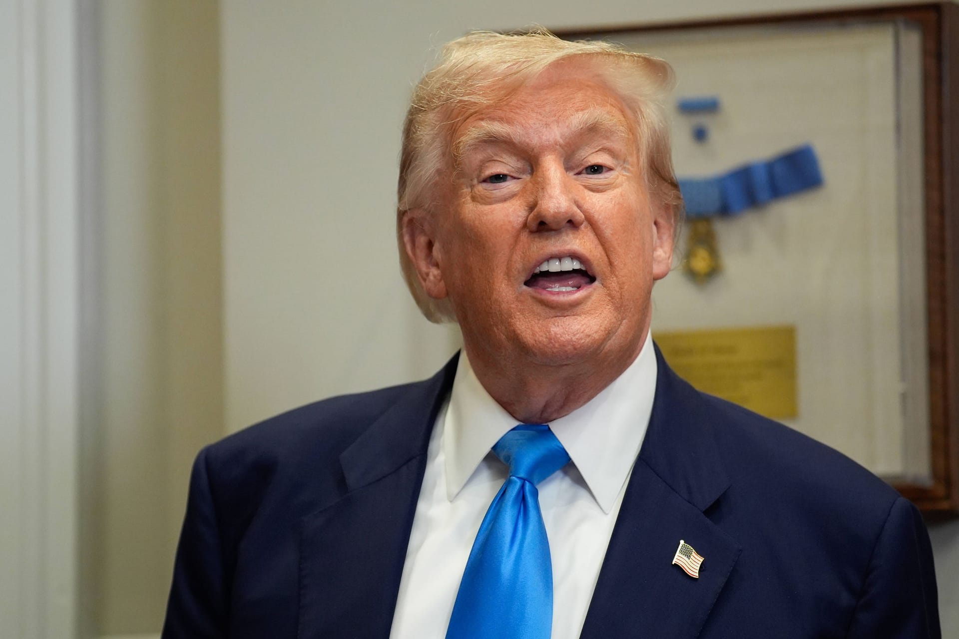 US-Präsident Donald Trump: Der Republikaner ist derzeit in eine Online-Auseinandersetzung mit dem russischen Ex-Präsidenten verwickelt.
