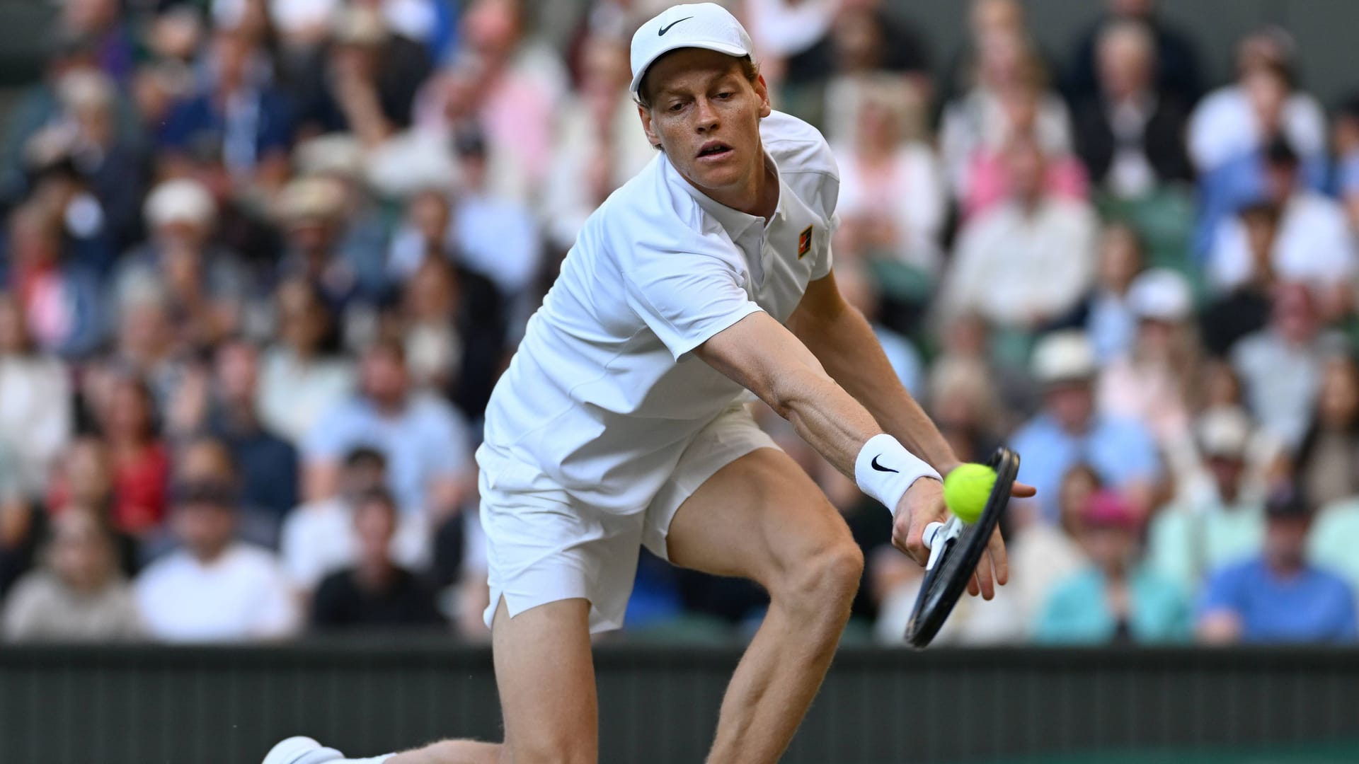 Jannik Sinner im Wimbledon-Viertelfinale gegen Gregor Dimitrov: Der Italiener ist Mitfavorit in London.