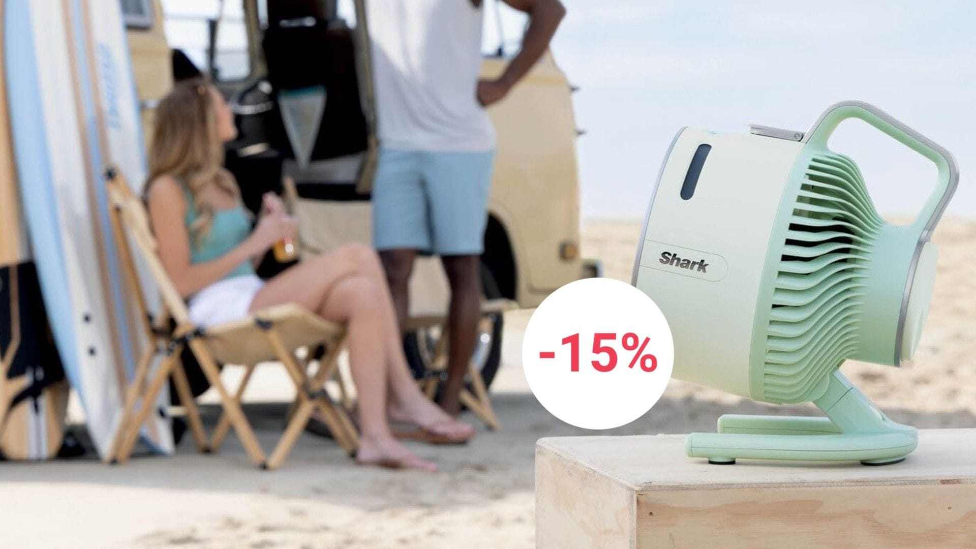 Der Ventilator bringt Abkühlung und funktioniert auch ohne Kabel.