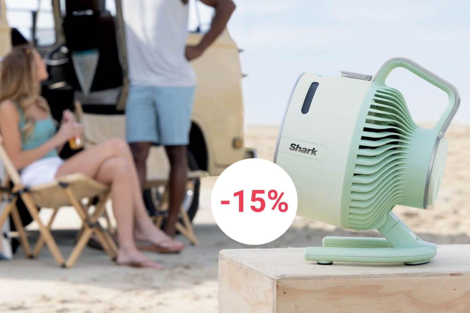 Der Ventilator bringt Abkühlung und funktioniert auch ohne Kabel.