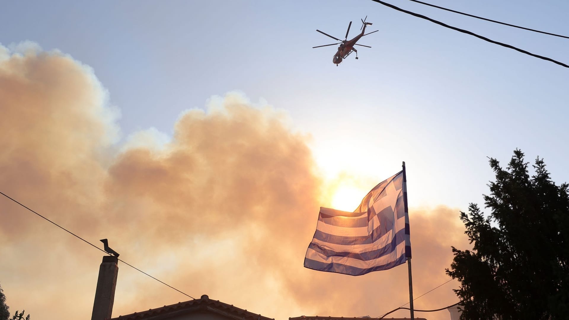 Waldbrand bei Athen Waldbrand bei Athen