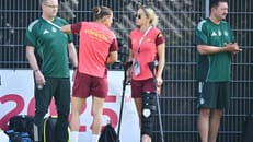 Mit Krücken und Eisbeutel: Gwinn nur noch EM-Trainingsgast