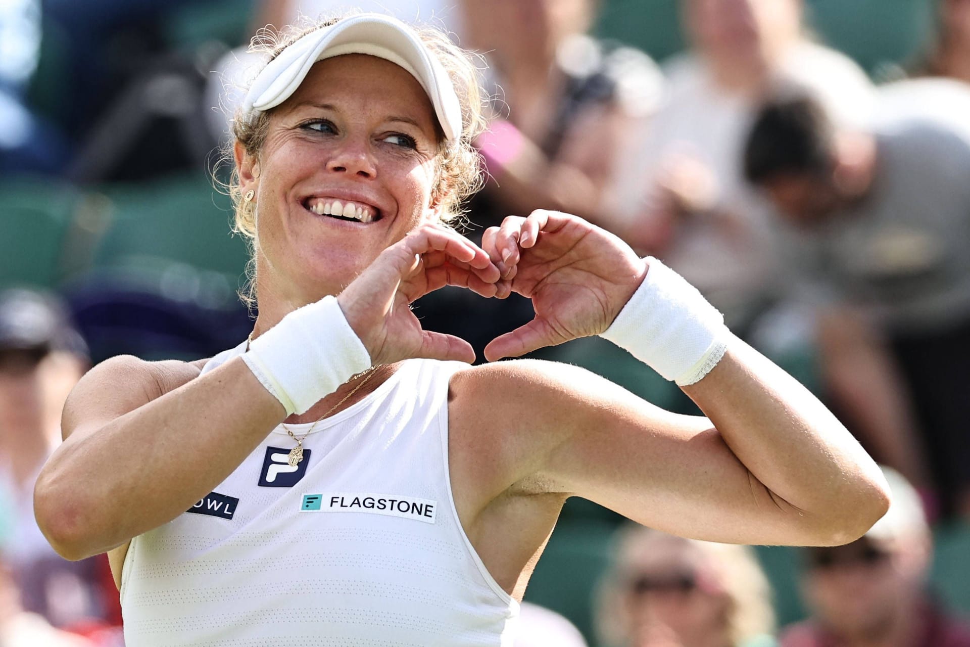 Laura Siegemund: Die deutsche Tennisspielerin steht bei Wimbledon im Viertelfinale.