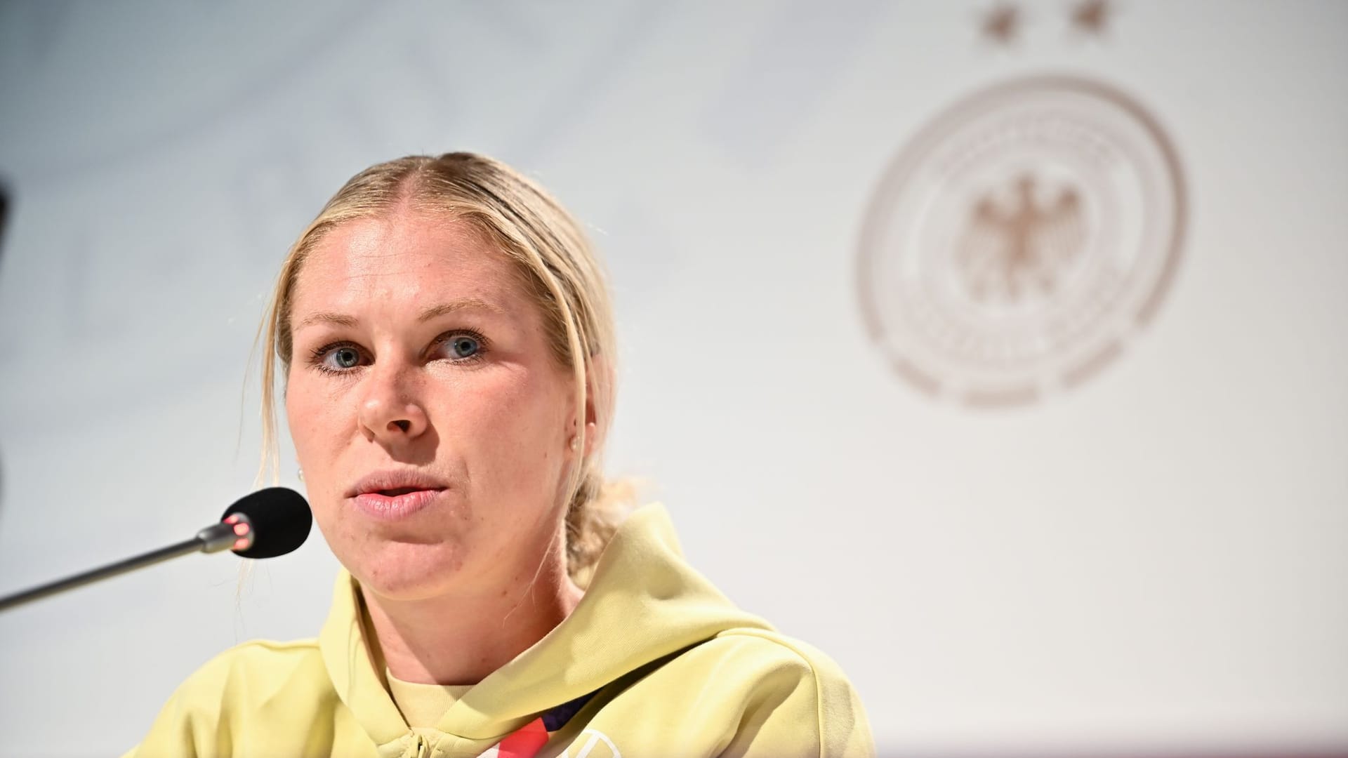 Frauenfußball-EM - Pressekonferenz Deutschland