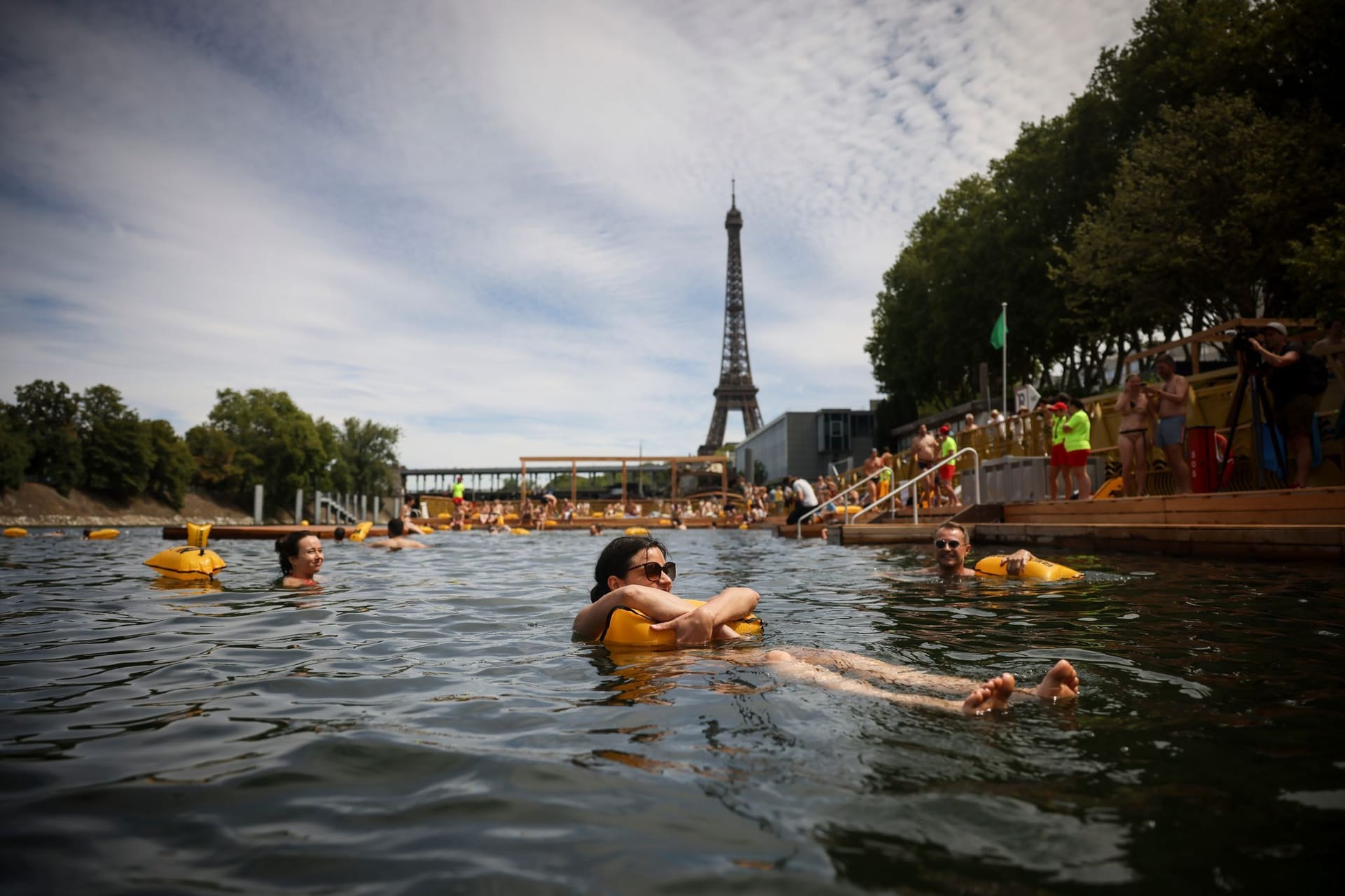 Schwimmen in der Seine