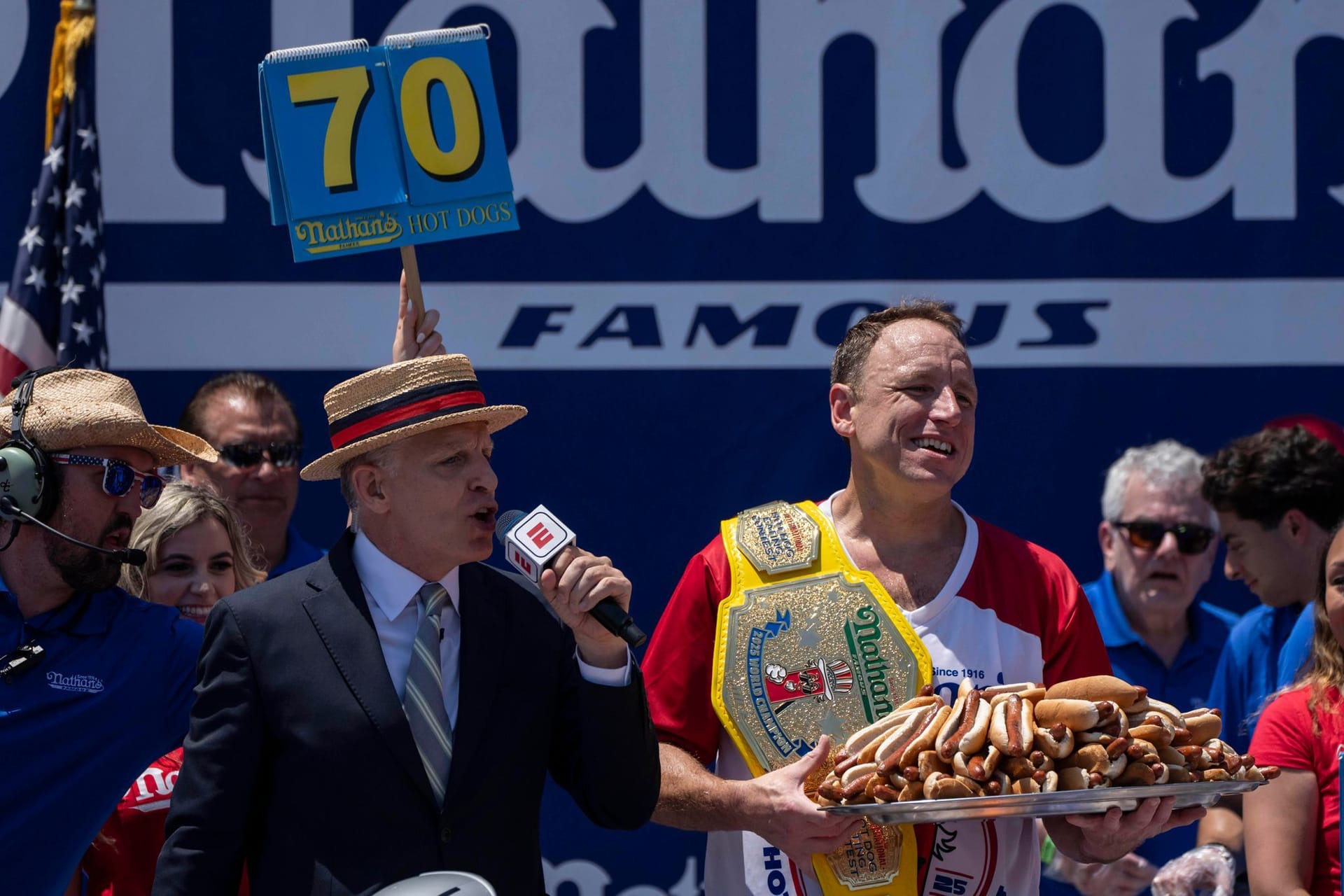Hot-Dog-Wettessen in New York