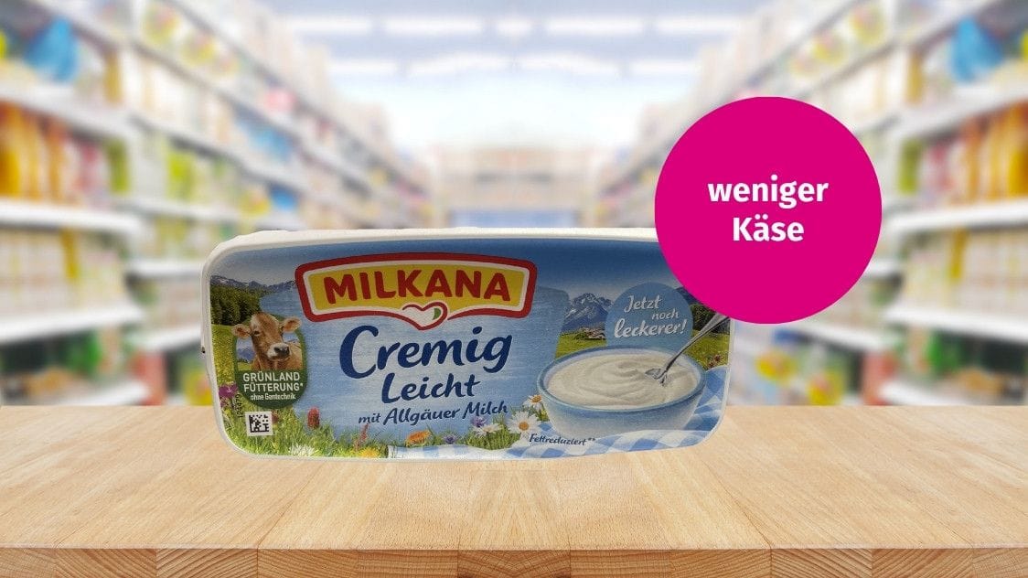 Weniger Käse, aber mehr Butter: Das ist bei der Milkana Cremig leicht der Fall.