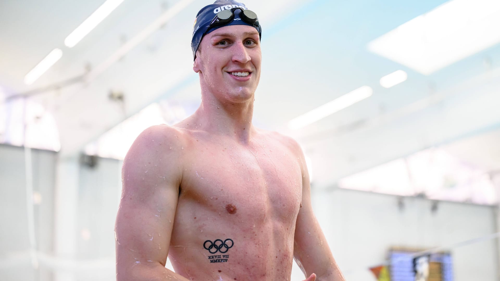Lukas Märtens: Hier ist sein Olympia-Tattoo zu sehen.