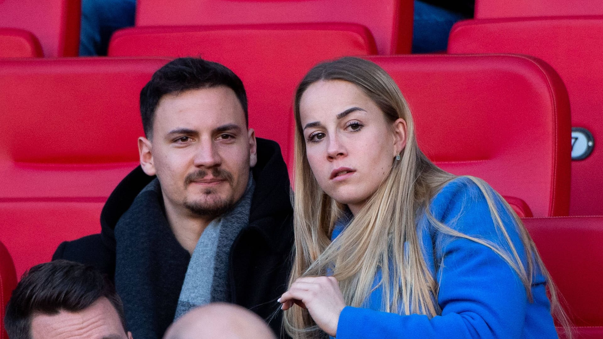Constantin Frommann und Giulia Gwinn 2023 im Stadion