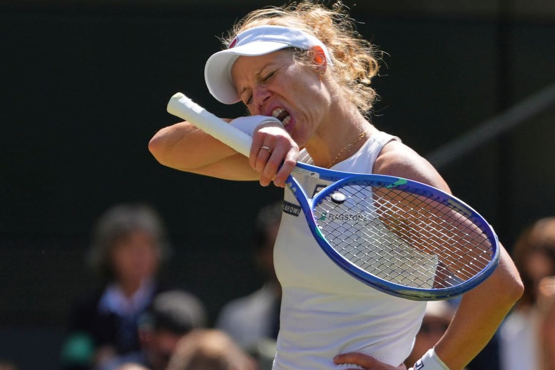 Hatte sich zeitweise in die Partie verbissen: Laura Siegemund im Match gegen Aryna Sabalenka.